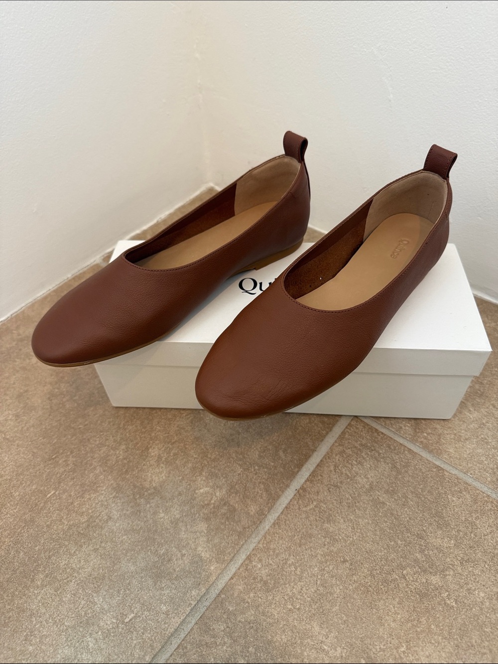 ✨✨Quince Italian Leather Glove Ballet Flats NWT